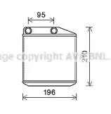 AVA QUALITY COOLING ola6676 -  Теплообменник, отопление салона